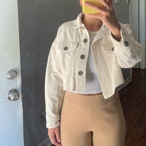 Cropped corduroy jacket